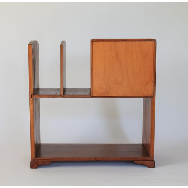 Art Deco Era Wood Side Phone Book Shelf Cabinet For Sale - Image 10 of 10