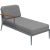 Nature grey right chaise longue by mowee dimensions: d155 x w76 x h81 cm (seat height 42 cm). Material: aluminum,...