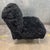 Skyline Furniture Black Faux-Fur Slipper Chair + Acrylic Legs For Sale In San Francisco - Image 6 of 12