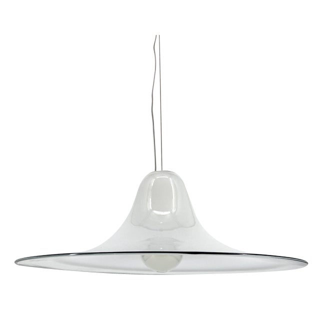 Murano Glass Ceiling Lamp by Renato Toso for Leucos, Italy, 1970s For Sale