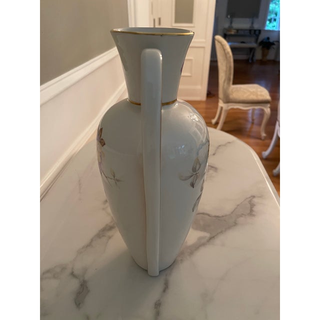 Antique Double Handle Floral Vase For Sale - Image 4 of 7