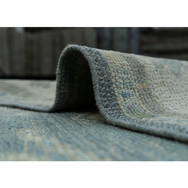 Textile Turkish Oushak Rug 3'1" x 10'2" #19186 For Sale - Image 7 of 8