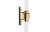 Sconce In Gold-Plated Brass With Crystal Glass Flutes For Sale - Image 4 of 5