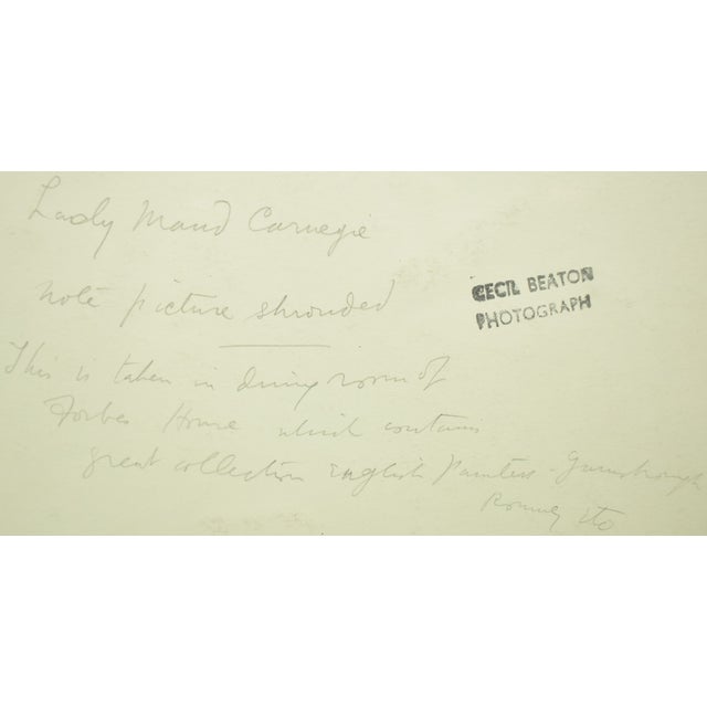 Mid 20th Century Lady Maud Carnegie Cecil Beaton Photograph From the Beaton Studio Sotheby Parke Bernet For Sale In New York - Image 6 of 8