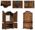 Jonathan Charles Spanish Style Crotch Walnut Drinks Cabinet For Sale - Image 4 of 13