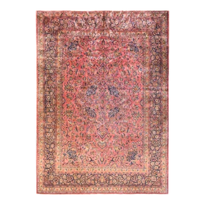 Early 20th Century Antique Persian Manchester Kashan, Signed
