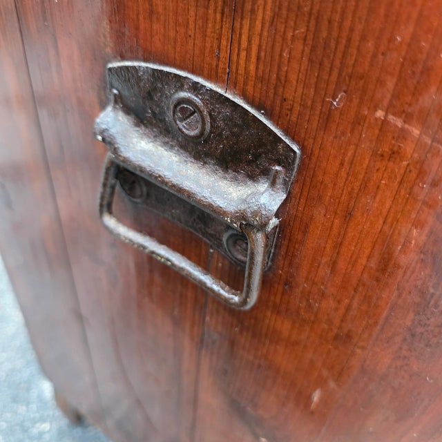 Antique Spanish Colonial Pine Armario on Stand With Hand-Forged Iron Hardware, 19th Century For Sale - Image 11 of 14