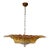 Palm Murano Chandelier With Amber and Clear Glasses For Sale