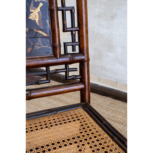 Chairs with Painted Panels, Perret et Vibert, France, Early 1900s, Set of 2 For Sale - Image 5 of 7