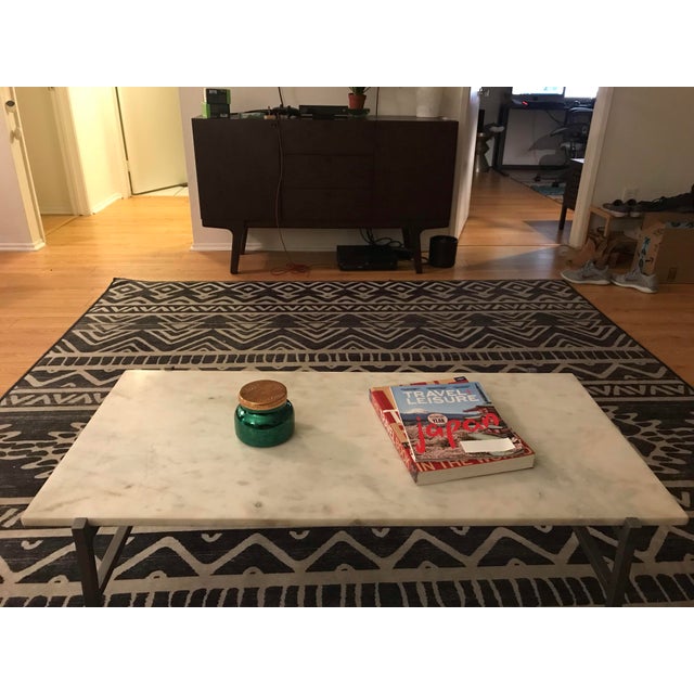 Modern Cb2 Slab Small Marble Coffee Table