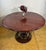 Vintage Art Deco Round Dining Table with Oak Top & Chrome Base, 1990s For Sale - Image 4 of 9