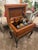 Maitland - Smith Vintage Maitland-Smith Hand-Painted Lift-Top Storage Box Table on Carved Wood Stand For Sale - Image 4 of 18