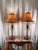 1990s Pair of Hollywood Regency Beaded Table Lamps With Custom Fringe Shades – Gilt & Bronze Finish For Sale - Image 4 of 8