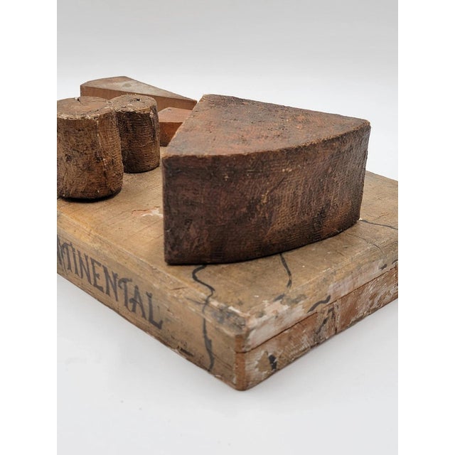 Antique 19th C One Of A Kind English & Continental Wooden Cheese Display Board. For Sale - Image 11 of 16