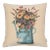 Watering-Can Bouquet Woven Cushion With Feather Filler - 42x42cm (17"x17") For Sale