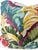 Textile Pair Large Vintage Tropical Floral & Leaf Barkcloth Pillows For Sale - Image 7 of 10