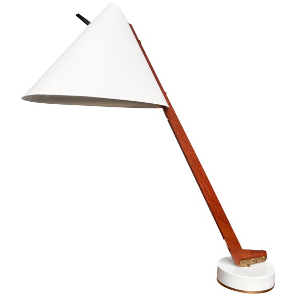 Swedish Modern B-54 Desk Lamp by Hans Agne Jakobsson for Markaryd, 1950s For Sale