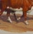 Fred Darge "Cow and Calf" Brown and White Abstract Impressionist Painting of Cows, Mid-20th Century For Sale - Image 11 of 11