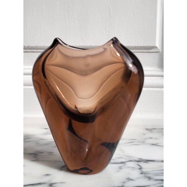 Glass Czech Glass Vase by Miroslav Klinger, 1970s For Sale - Image 7 of 7