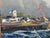 Textile 20th Century Newport Harbor Painting For Sale - Image 7 of 7
