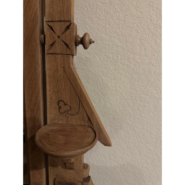 Brown Early 20th Century Victorian Eastlake Farmhouse Dresser With Ornate Dovetail Construction For Sale - Image 8 of 8