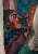 Mid-Century Modern Watercolor Portrait of Lady With Scarf; Mid 20th Century For Sale - Image 3 of 8