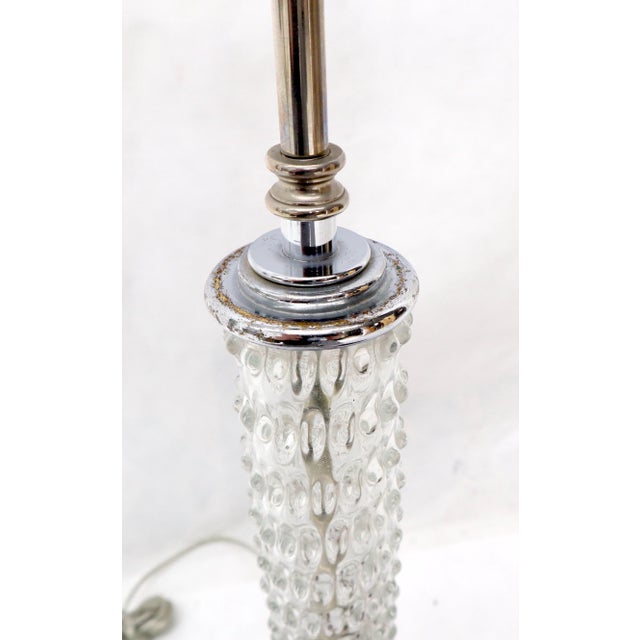 Large Crystal and Chrome Mid-Century Modern Table Lamps For Sale - Image 13 of 14