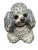 Vintage 1970s Life Size Poodle Ceramic Statue With Ruby Collar For Sale - Image 9 of 12