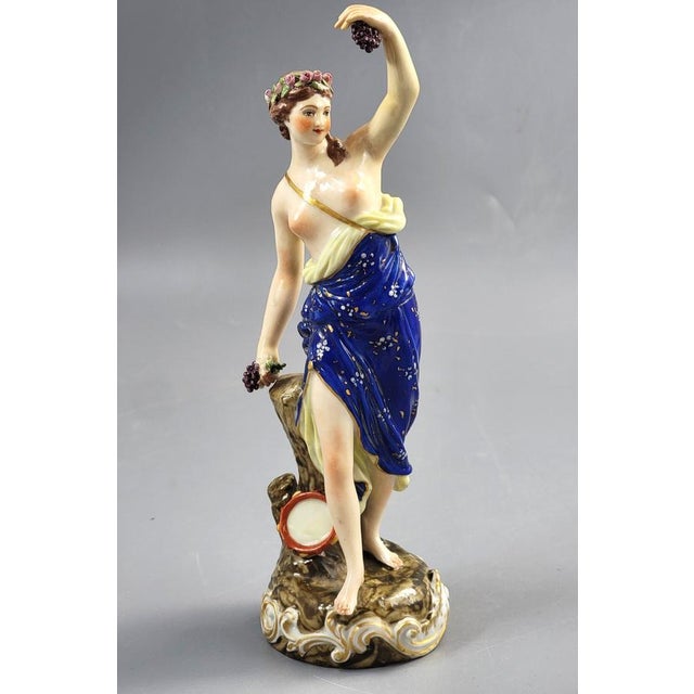 A finely modelled Samson of Paris porcelain figure representing a bacchante, executed in the Derby style and dating to the...