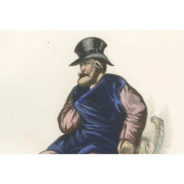 Paper Russian Traditional Costumes and Trades, 1850, Engraving For Sale - Image 7 of 15