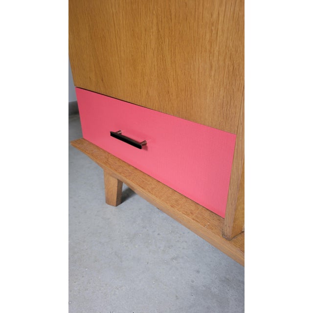 Red Vintage Wardrobe by André Sornay, 1950s For Sale - Image 8 of 14