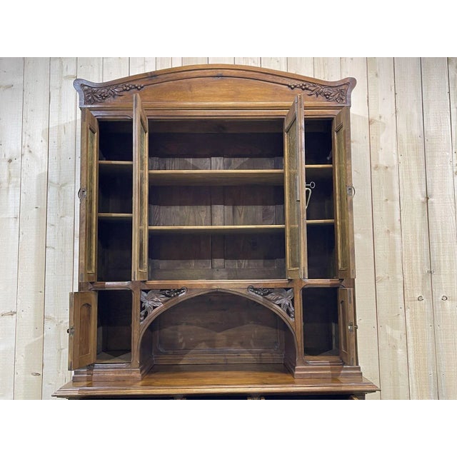 Brown Art Nouveau Walnut Buffet For Sale - Image 8 of 18