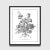 Farmhouse Reproduction French Modern Black and White Floral Print For Sale - Image 3 of 5