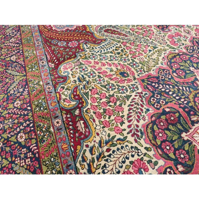 Galerie Shabab Collection Mid-20th Century Persian Yazd Large Carpet For Sale In New York - Image 6 of 12