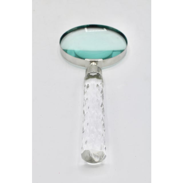 Vintage Lucite Handle Magnifying Glass For Sale In Tulsa - Image 6 of 8