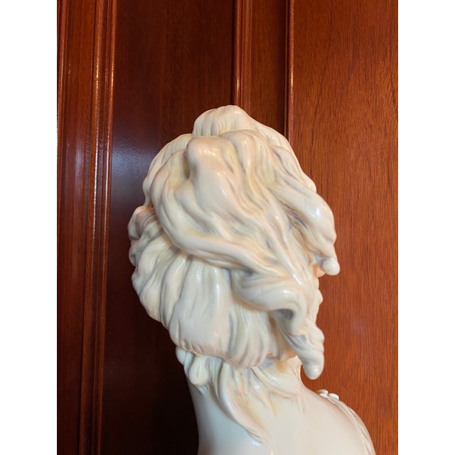 1930s Traditional Roman Female Bust Sculpture For Sale - Image 10 of 12