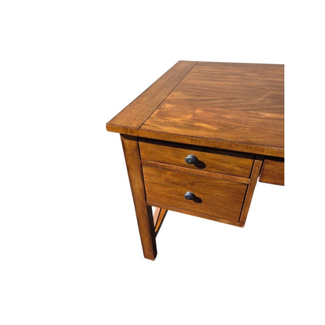 1990s Ethan Allen Tango Hawke Collection Writing Desk Arts Crafts Maple Mission For Sale - Image 11 of 16