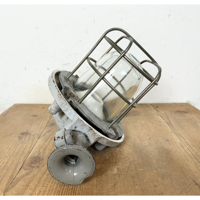 Industrial Grey Explosion Proof Lamp, 1980s For Sale - Image 15 of 18