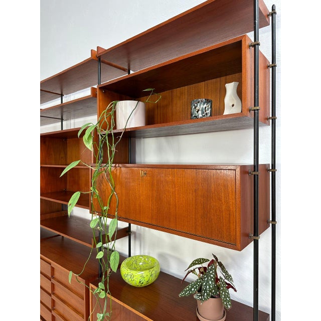 Vintage Teak Freestanding Shelving Unit, 1960s For Sale - Image 16 of 18