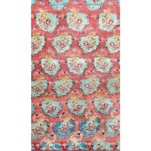 Salmon Early 20th Century Persian Bidjar Rug For Sale - Image 8 of 15