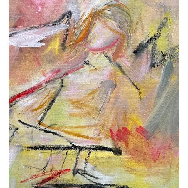 Contemporary "Little Rascal" by Trixie Pitts Expressionist Abstract Oil Painting For Sale - Image 3 of 12