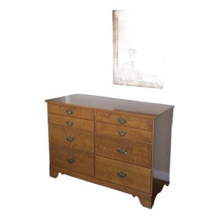 VTG Ethan Allen Baumritter American Maple Dresser W/ Mirror For Sale