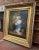 Bursting with color and intricate detail, this antique French oil on canvas painting depicts a vibrant floral still life...