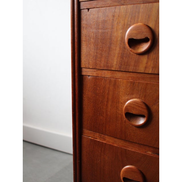 Vintage Danish Chest of Drawers in Teak, 1960s For Sale - Image 6 of 12