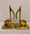 Pair Of Large Solid Brass Musical Notes Bookends. Nice detail in casting. Holds a shelves worth of books. Good condition,...