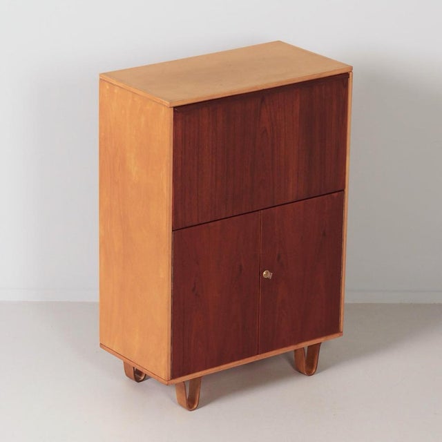 Pastoe cb37 secretaire cabinet designed by cees braakman in 1957, a rare and well-considered design from the berkenserie....