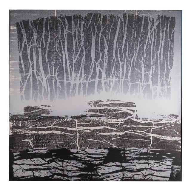 Enzo Rovella, Landscape in Winter, 2009, Mixed Media on Canvas For Sale