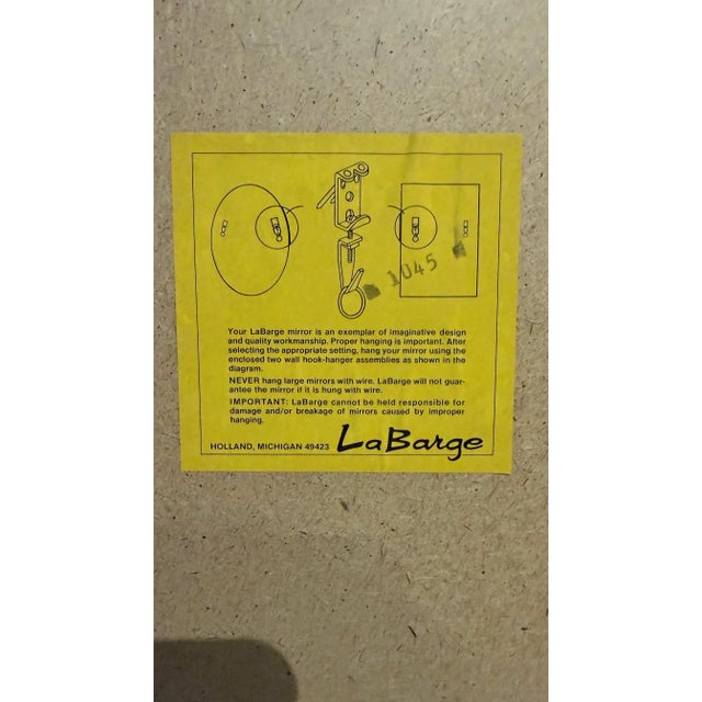 1980s LaBarge Chinoiserie Églomisé Mirror For Sale - Image 10 of 10