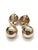 Vintage Double-Ball Ear Clips in Gold & Crystals from Christian Dior, 1980s, Set of 2 For Sale - Image 11 of 13