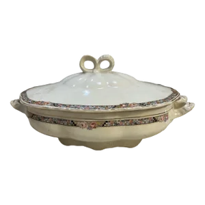 Antique Porcelain Vegetable Soup Bowl